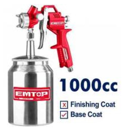 EASG10001, Air spray gun Pneumatic Professional Tool with Multiple Connector Options